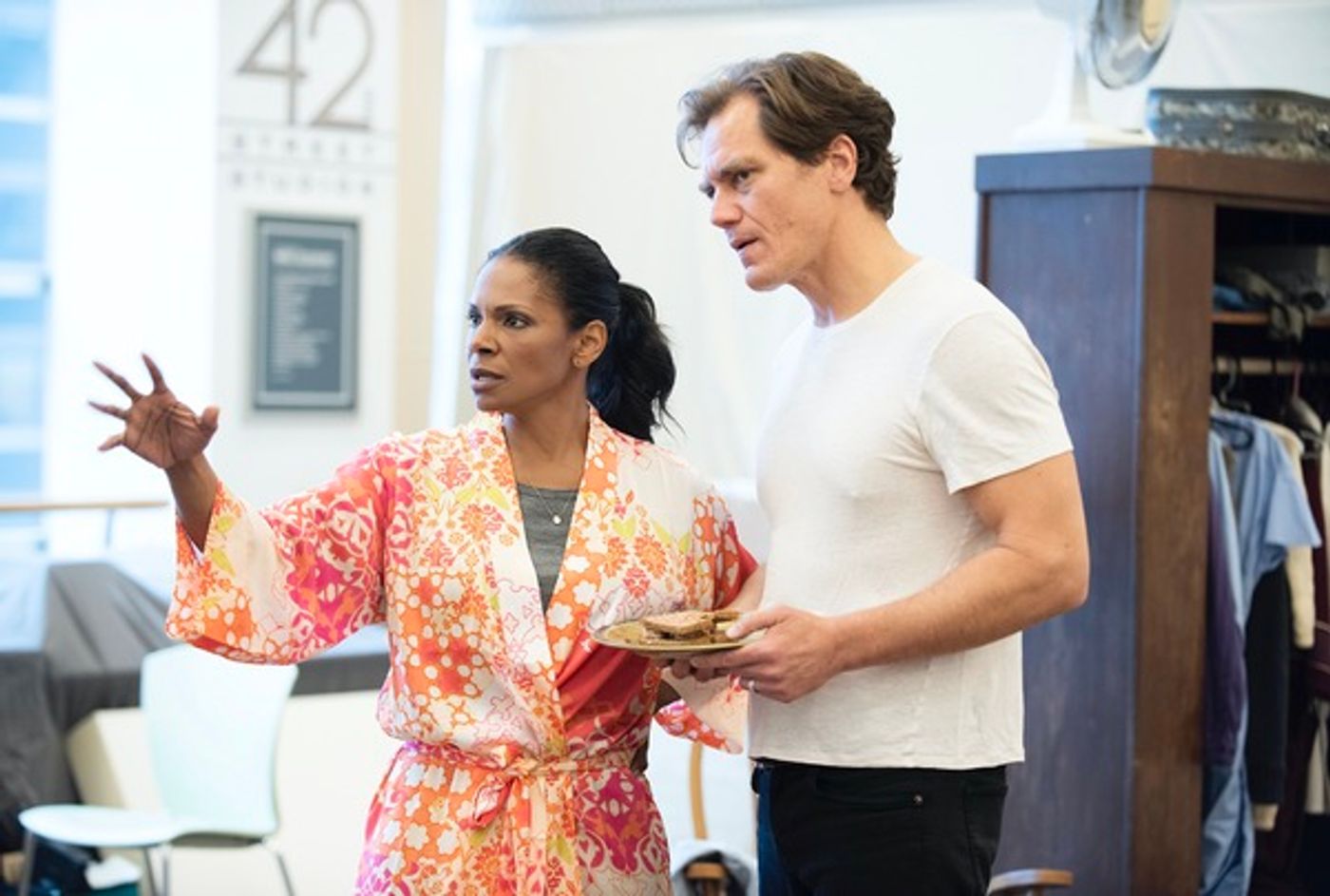 Photo Flash: Audra McDonald and Michael Shannon Rehearse for FRANKIE & JOHNNY IN THE CLAIR DE LUNE  Image
