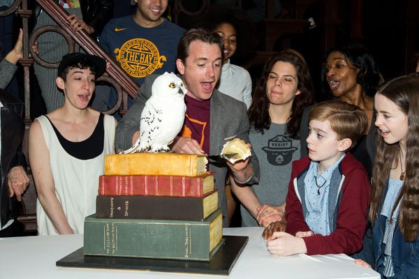 James Snyder and cast members of HARRY POTTER AND THE CURSED CHILD Photo