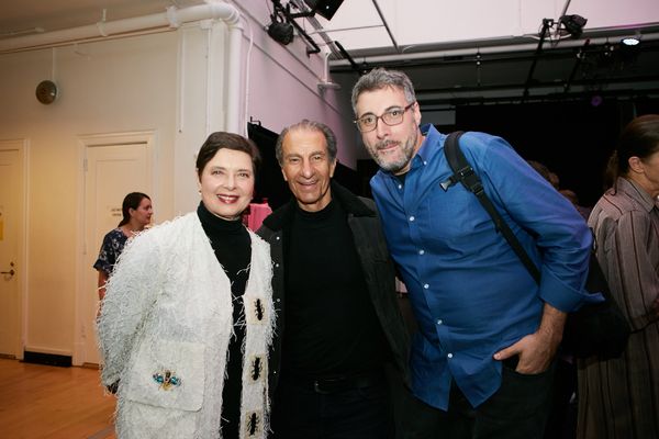 Isabella Rossellini, Sasson Gabay & Orin Wolf Photo