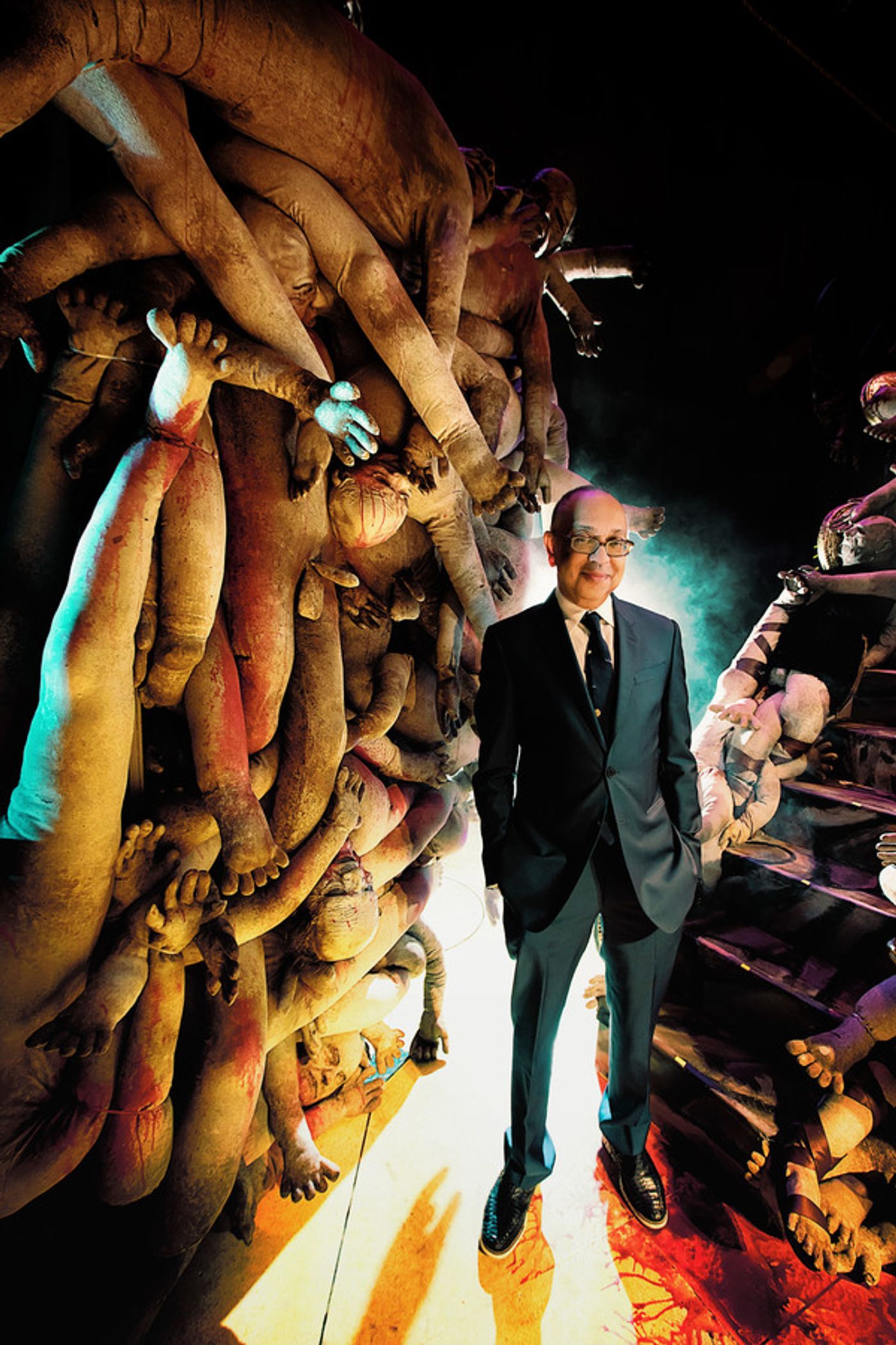 Photo Flash: Nathan Lane, Kristine Nielsen & GARY Team Pose Onstage on Opening Night!  Image