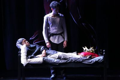 Aaliyah Habeeb (King Henry) and Sebastian Nagpal (Hal) Photo