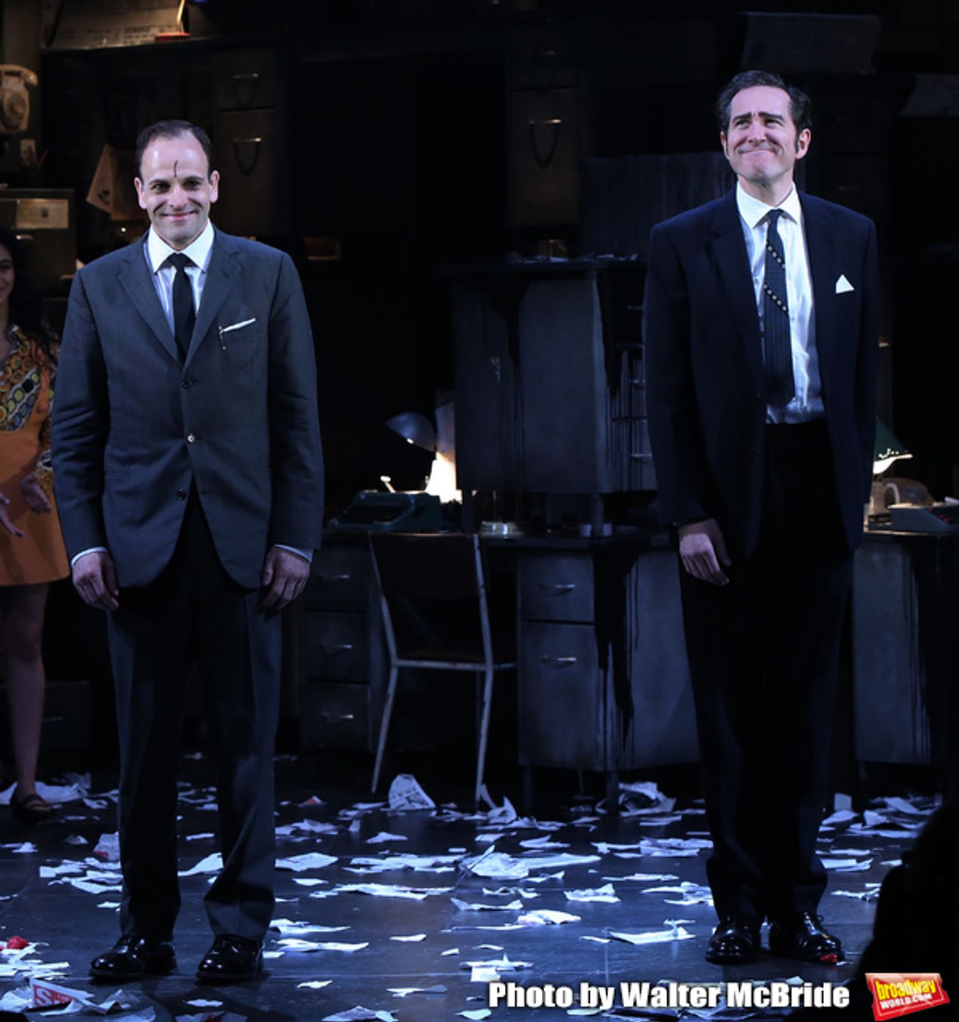 Photo Coverage: Johnny Lee Miller, Bertie Carvel, and the Cast of INK Takes Their Opening Night Bows!  Image