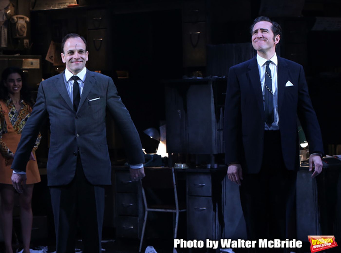 Photo Coverage: Johnny Lee Miller, Bertie Carvel, and the Cast of INK Takes Their Opening Night Bows!  Image