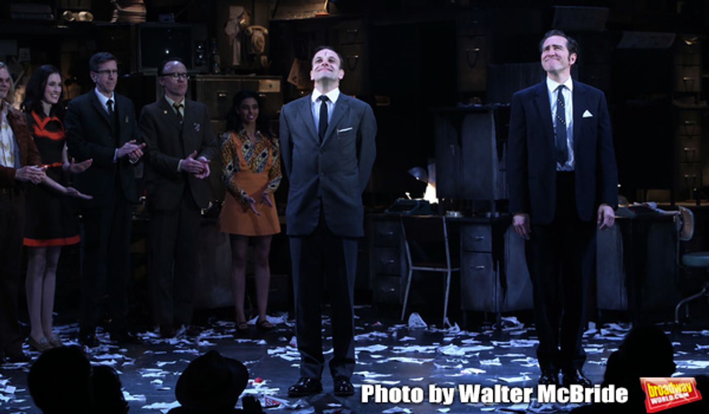 Photo Coverage: Johnny Lee Miller, Bertie Carvel, and the Cast of INK Takes Their Opening Night Bows!  Image