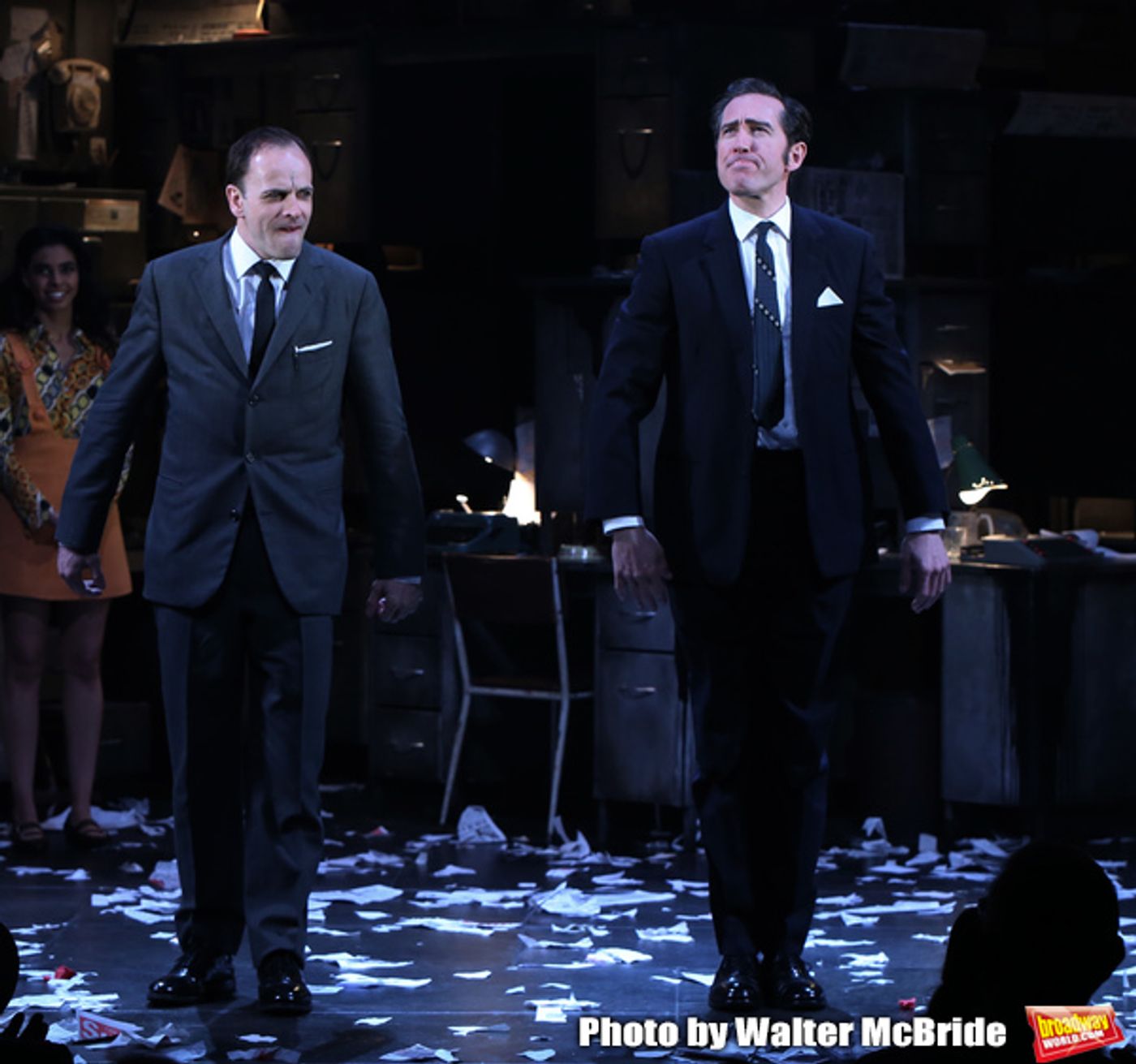 Photo Coverage: Johnny Lee Miller, Bertie Carvel, and the Cast of INK Takes Their Opening Night Bows!  Image