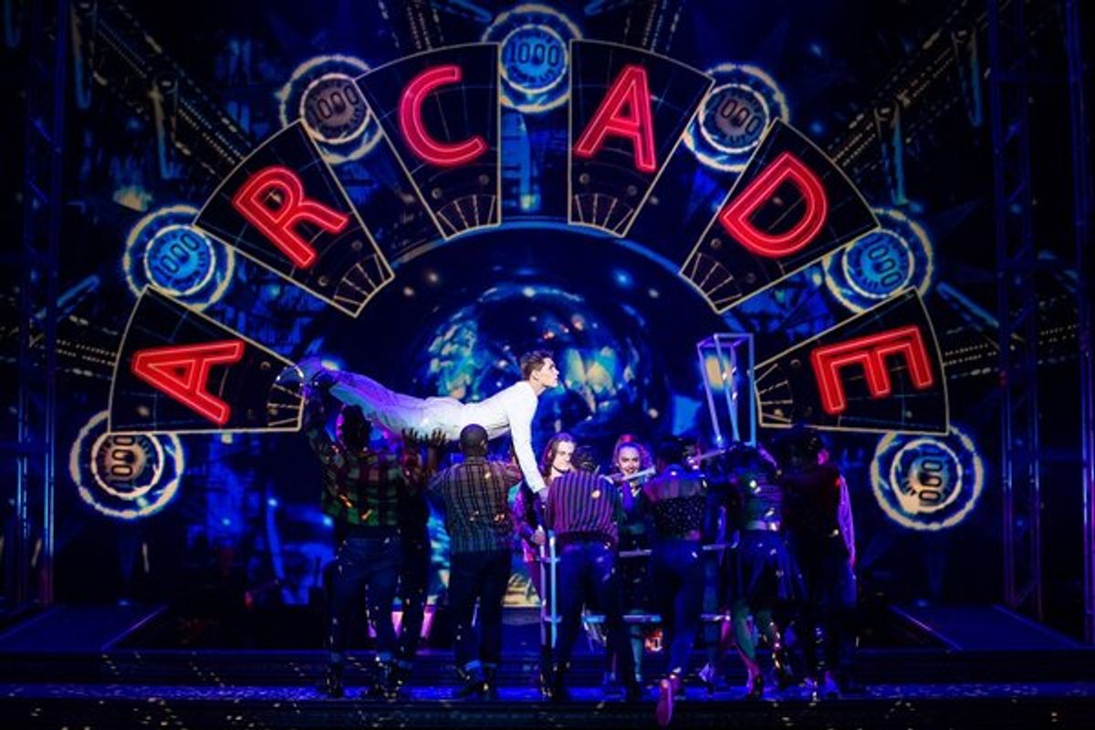 Casey Cott and the cast of The Who's Tommy at 