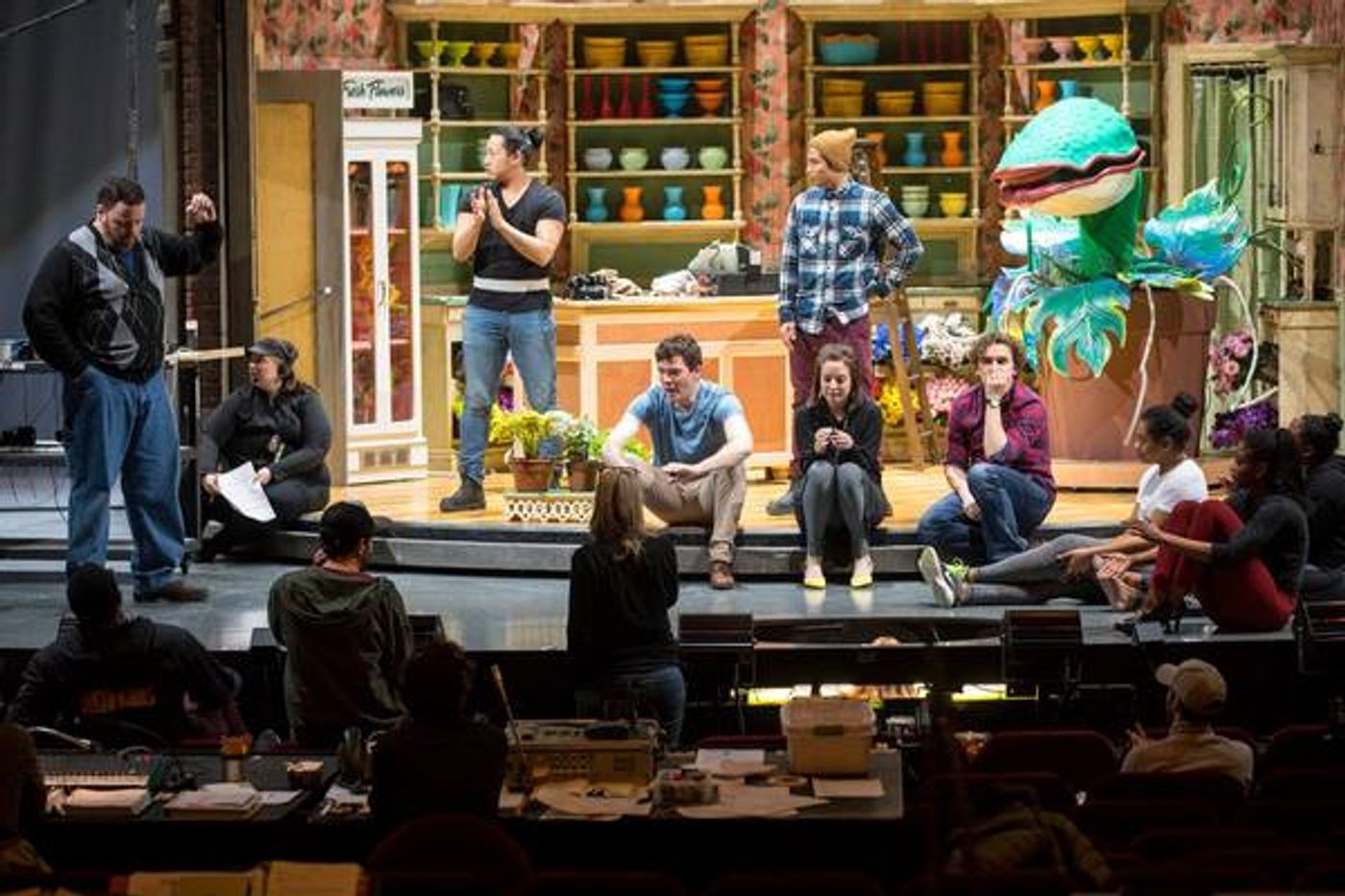 Photo Flash: Go Inside Rehearsals For LITTLE SHOP OF HORROS at Stratford  Image