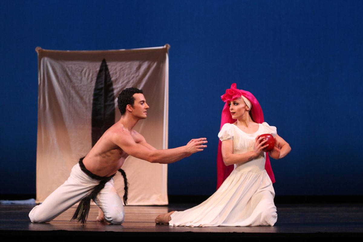 Lorenzo Pagana and Mariza Memolli in Martha Graham's El Penitente. Photo by Melissa Sherwoood. at 