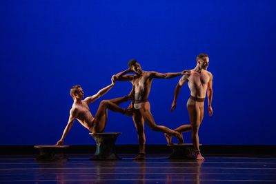 Llyod Mayor, Llyod Knight and Alessio Crognale in Martha Graham's Secular Games. Phot Photo
