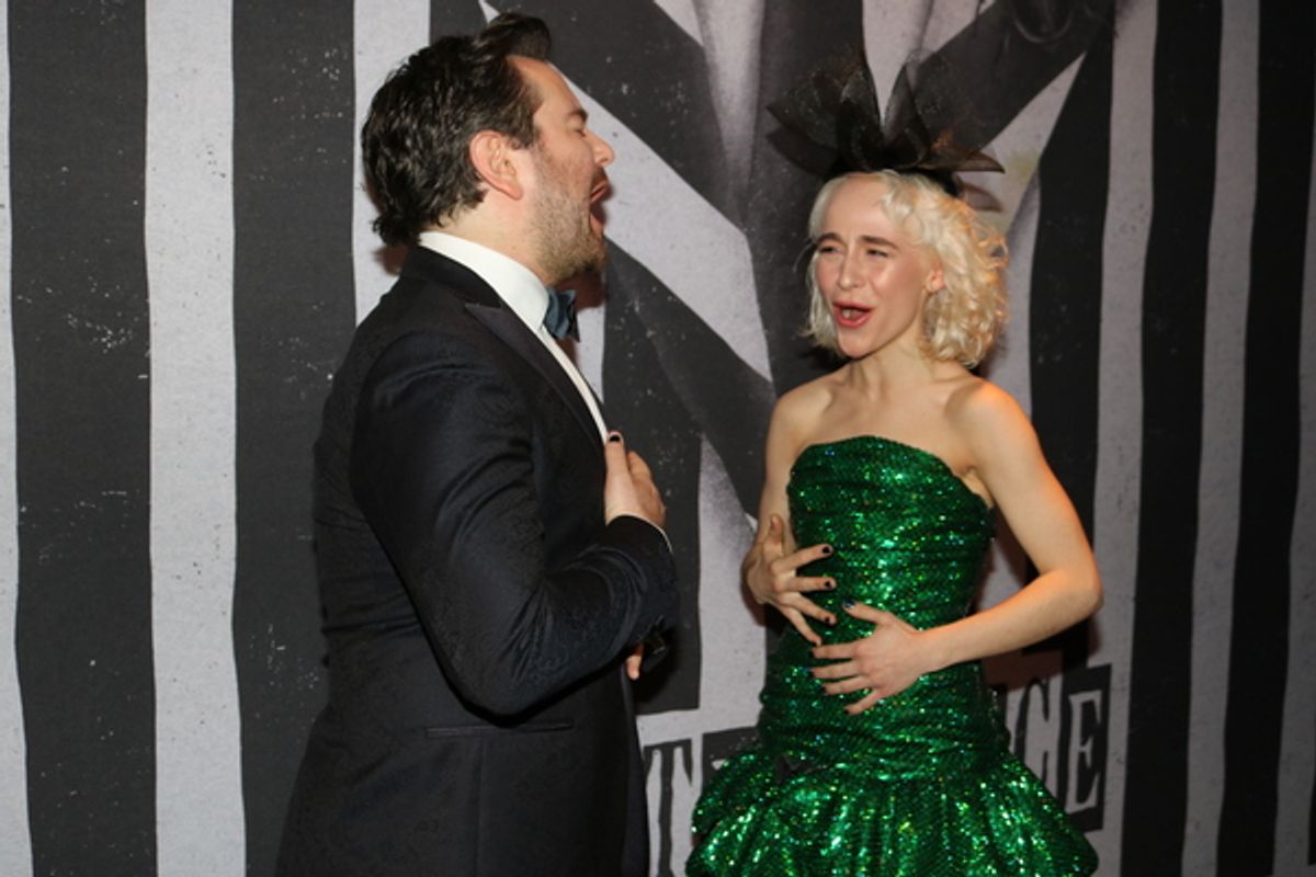 Alex Brightman and Sophia Anne Caruso at 