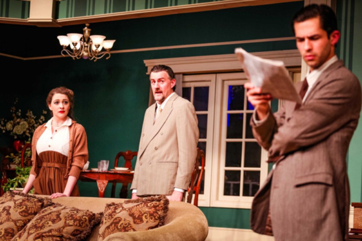 A Girl (Victoria Ashley), Lydecker (Ben Stahl) & McPherson (Rodman Bolek) at 