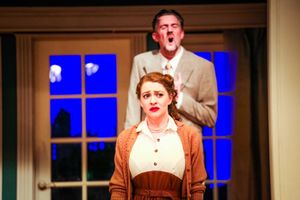 A Girl (Victoria Ashley) & Lydecker (Ben Stahl) Photo