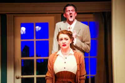 A Girl (Victoria Ashley) & Lydecker (Ben Stahl) Photo