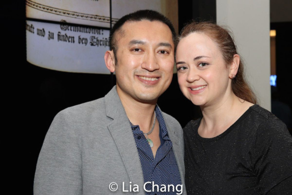 Huang Ruo and his wife, Shelley Monroe Huang at 