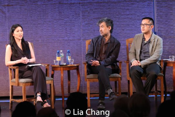 Dr. Agnes Hsu-Tang, David Henry Hwang and Huang Ruo Photo