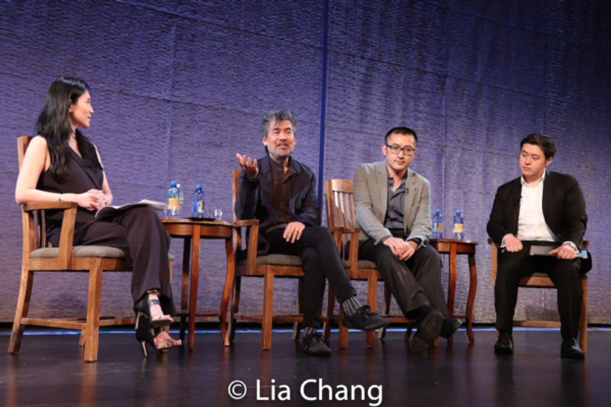 Dr. Agnes Hsu-Tang, David Henry Hwang, Huang Ruo, Andrew Stenson at 
