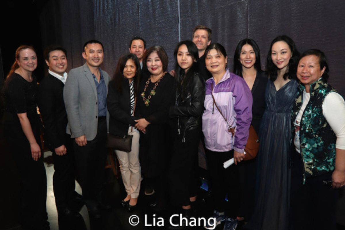 Shelley Monroe Huang, Andrew Stenson, Huang Ruo, Guang Yang, Steve Buck, Dr. Agnes Hsu-Tang, Fang-Tao Jiang, Liz OuYang with members of Private Danny Chen?s family. at 