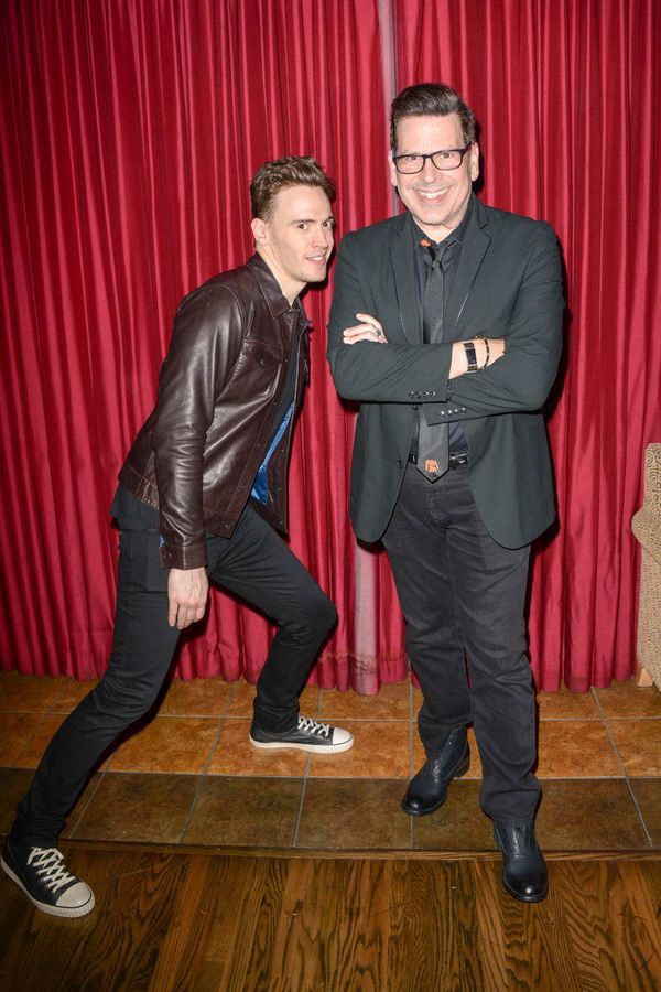 Erich Bergen and music director Michael Orland Photo