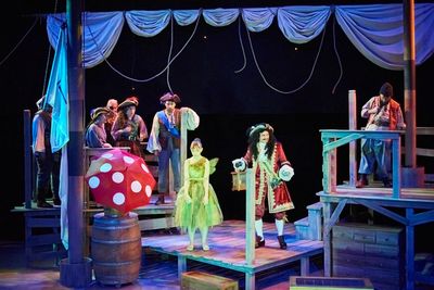 Meguire Hennes and Ryan Schabach (center) and cast Photo