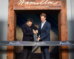 Lin-Manuel Miranda (Artistic Advisor) and David Korins (Creative Director and Designe Photo