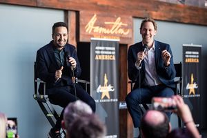 Lin-Manuel Miranda (Artistic
Advisor) and David Korins (Creative Director and Designe Photo