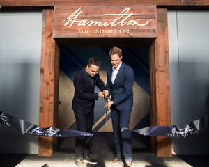 Lin-Manuel Miranda (Artistic Advisor) and David Korins (Creative Director and Designe Photo