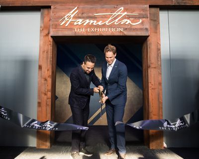 Lin-Manuel Miranda (Artistic Advisor) and David Korins (Creative Director and Designe Photo