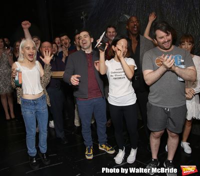 Sophia Anne Caruso, Rob McClure, Leslie Kritzer  and Alex Brightman  Photo