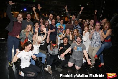 Jill Abramovitz, Rob McClure, Leslie Kritzer, Sophia Anne Caruso, Adam Dannheisser, D Photo