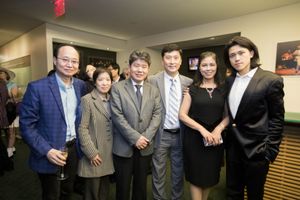From left: Conductor: Fei Fang; Cultural counselor Mr. Liyan Li and Mrs. Li from the  Photo