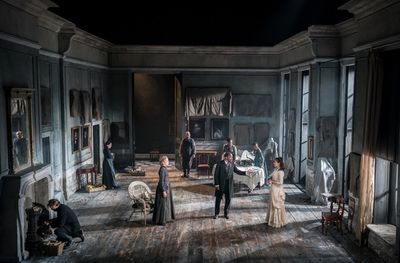 Lucy Briers, Giles Terera and Hayley Atwell and Company Photo
