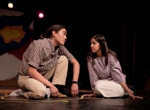 Dylan Carusona & Elizabeth Rolston in BOUND. Photo by Joe Velez. @ BroadwayWorld Dylan Carusona & Elizabeth Rolston in BOUND. Photo by Joe Velez. Photo