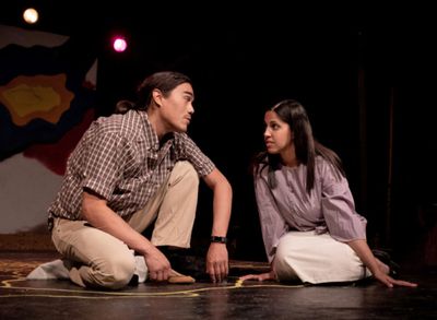 Dylan Carusona & Elizabeth Rolston in BOUND. Photo by Joe Velez. Photo
