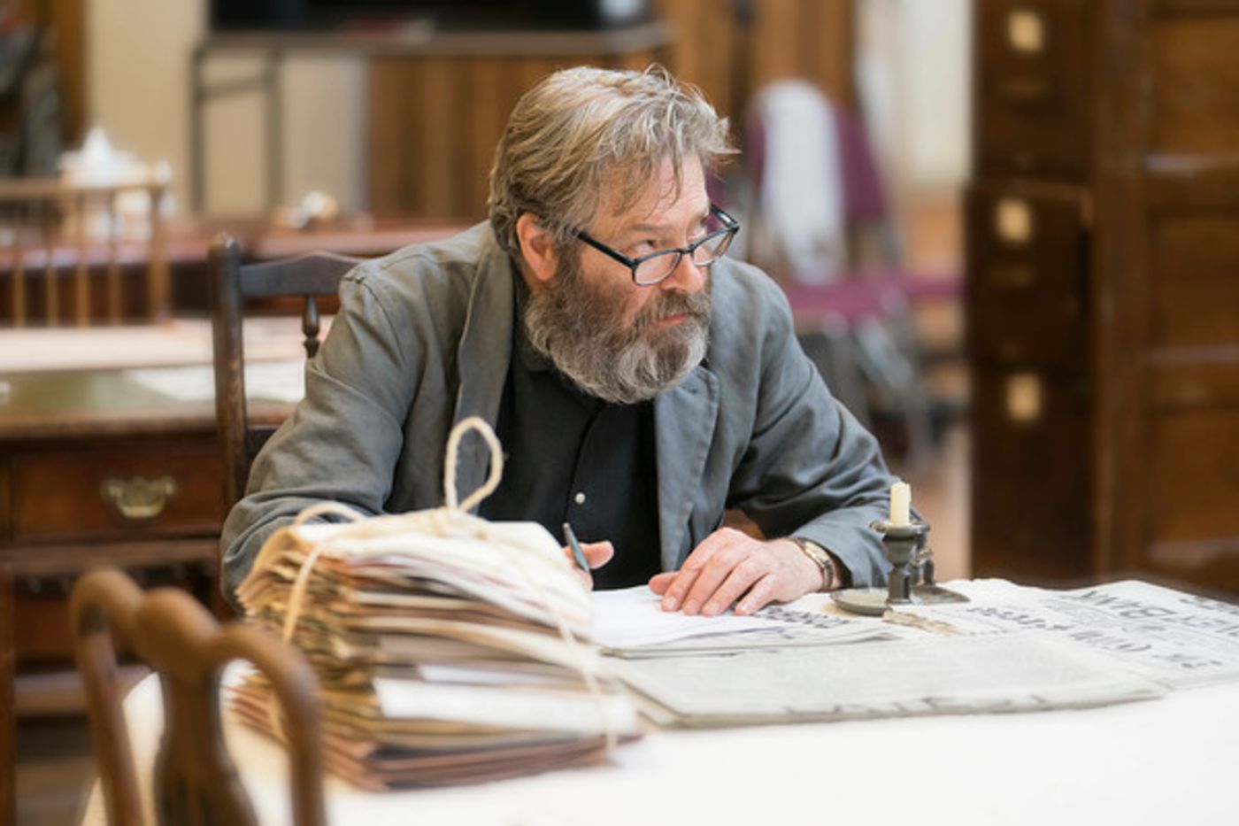 Photo Flash: In Rehearsal with the National's RUTHERFORD AND SON  Image