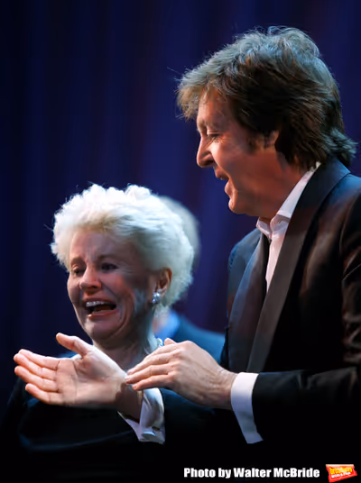 Paul McCartney & Jo Sullivan Loesser
at The Curtain Call for Chance & Chemistry: A Ce Photo