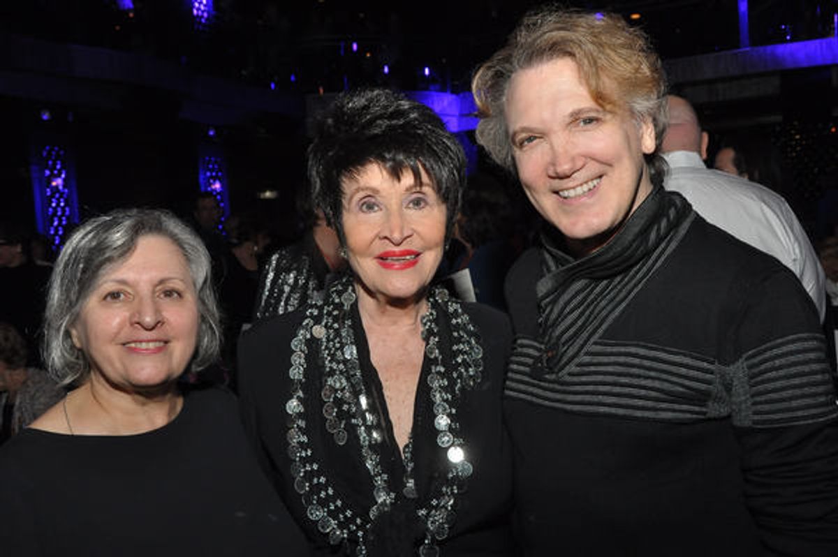 Katherine Carr, Chita Rivera, Charles Busch at 