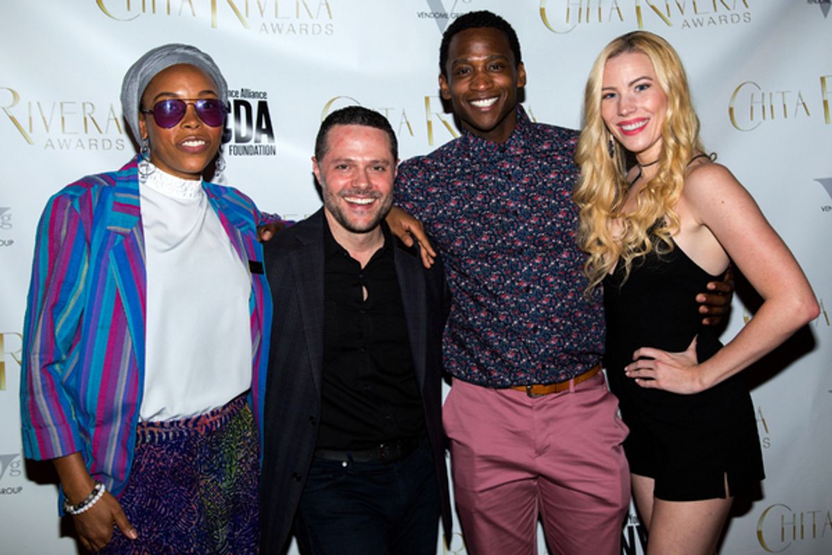 Dionne D. Figgins, Joshua Bergasse, Jelani Remy, Emma Degerstedt at 