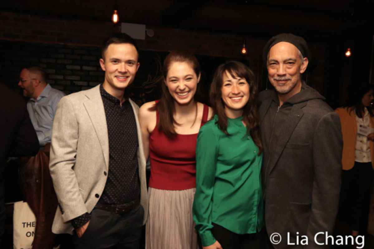 FRUITING BODIES cast members Jeffrey Omura, Emma Kikue, Kimiye Corwin and Thom Sesma at 