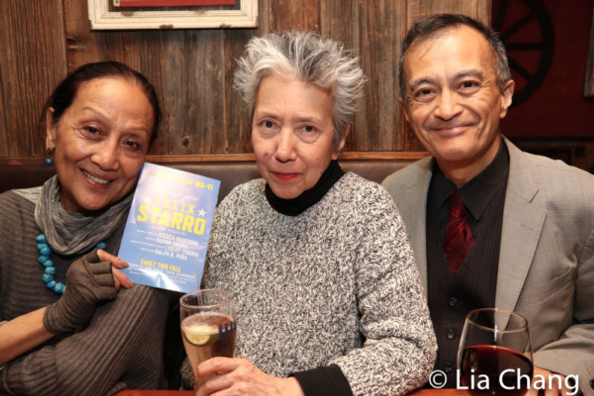 Ching Valdes-Aran, Jessica Hagedorn and Nicky Paraiso at 