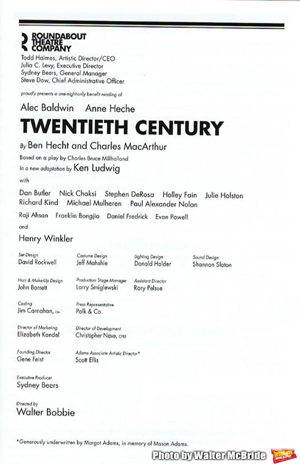 Photo Coverage: Alec Baldwin, Anne Heche, and the Cast of TWENTIETH CENTURY's Benefit Reading Take Their Bows — photo 2 of 32