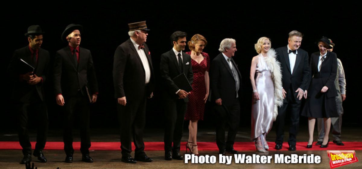 Michael Mulheren, Nick Choksi, Holley Fain, Henry Winkler, Anne Heche, Alec Baldwin, Julie Halston and Dan Butler with cast  at 