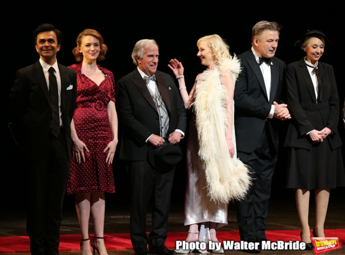 Nick Choksi, Holley Fain, Henry Winkler, Anne Heche, Alec Baldwin and Julie Halston at 