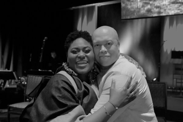 Actress Danielle Brooks hugs Lelund Durond Thompson Photo