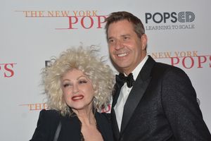 Cyndi Lauper and Steven Reineke @ BroadwayWorld Cyndi Lauper and Steven Reineke Photo