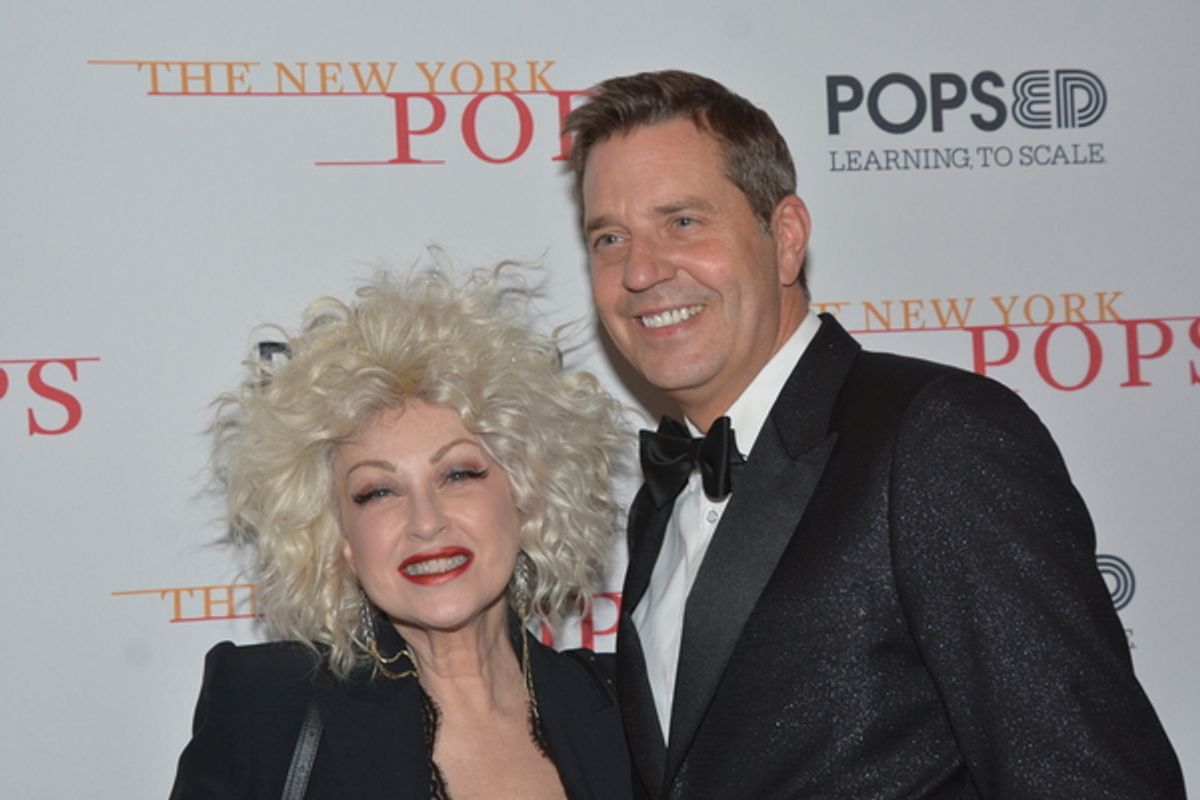 Cyndi Lauper and Steven Reineke at 