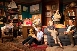 Susan Wilder, Stephen Tyler Howell, Luke McClure, Eric Curtis Johson, Eve Danzeisen and Bruce Nozick in Boxing Lessons by John Bunzel, directed by Jack Stehlin at The New American Theatre. Photo by Jeannine Wisnosky Stehlin @ BroadwayWorld Susan Wilder, Stephen Tyler Howell, Luke McClure, Eric Curtis Johson, Eve Danzeisen a Photo