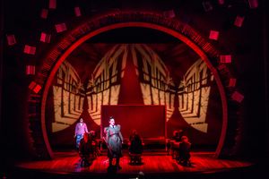 China Brickey as Miss Honey, Emily Gunyou Halaas as Miss Trunchbull, and Ensemble in Roald Dahl’s Matilda The Musical @ BroadwayWorld China Brickey as Miss Honey, Emily Gunyou Halaas as Miss Trunchbull, and Ensemble in Photo