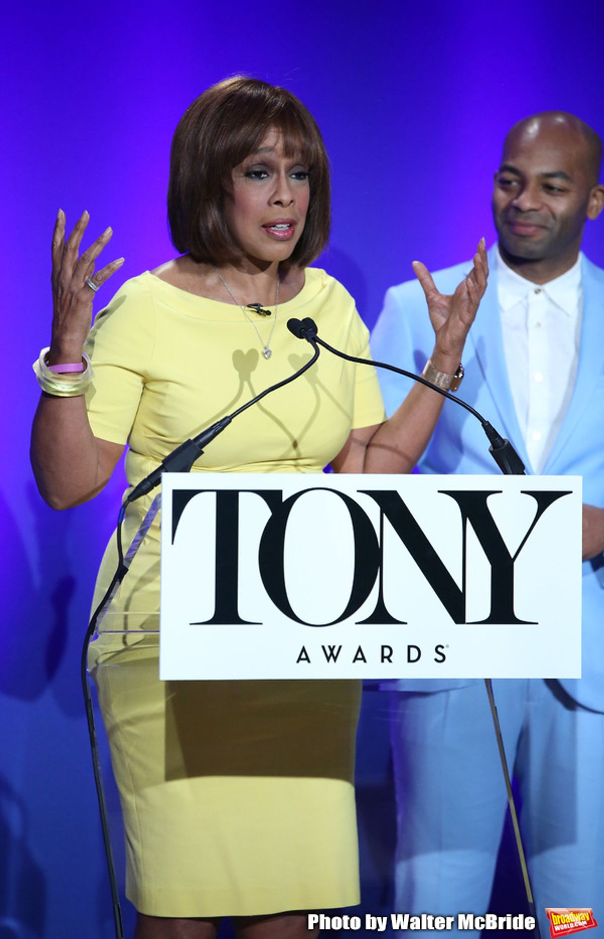 Gayle King and Brandon Victor Dixon at 