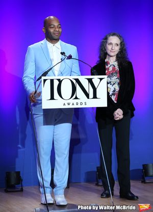 Brandon Victor Dixon and Bebe Neuwirth @ BroadwayWorld Brandon Victor Dixon and Bebe Neuwirth Photo