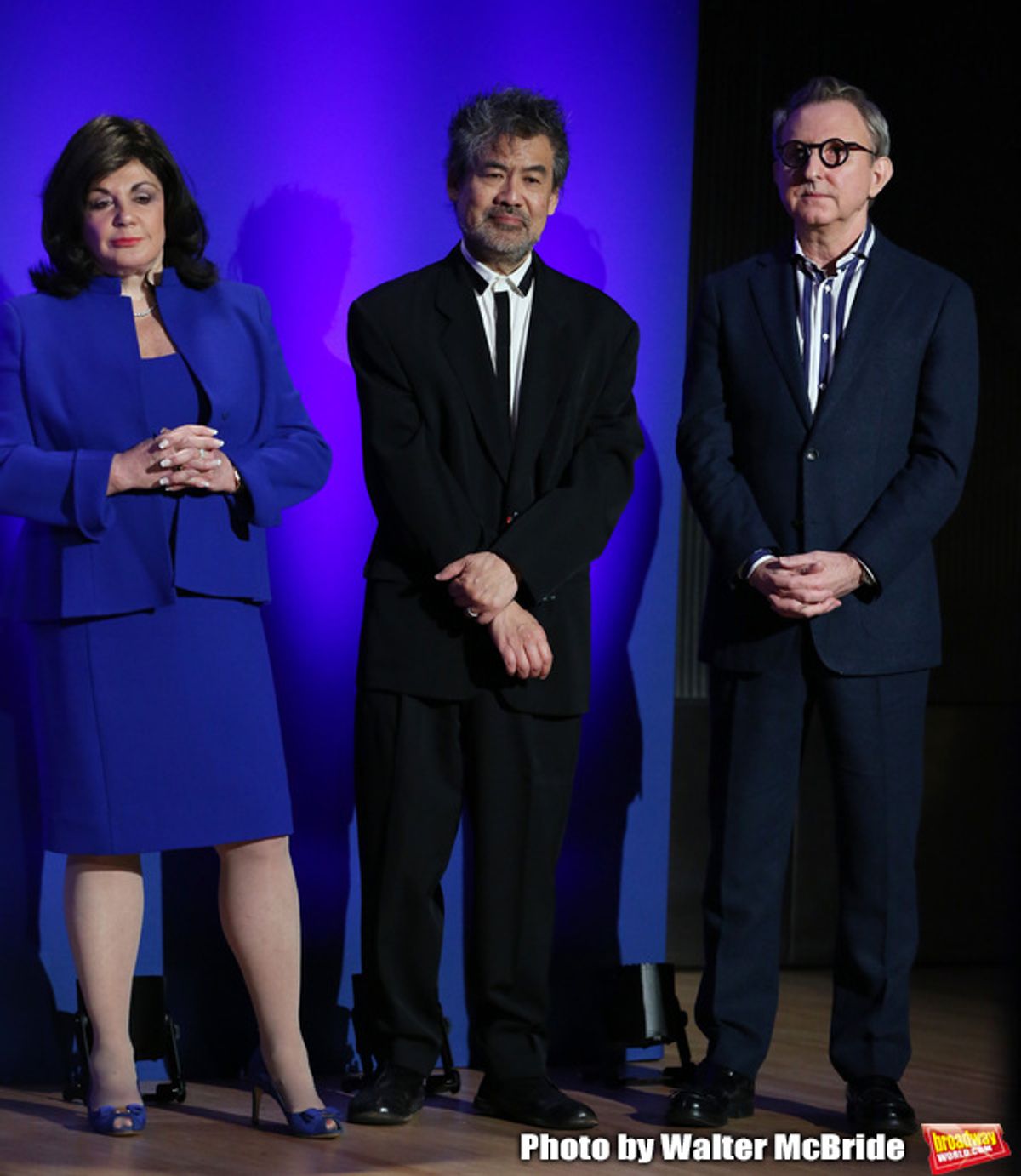 Charlotte St. Martin, David Henry Hwang, and Thomas Schumacher at 